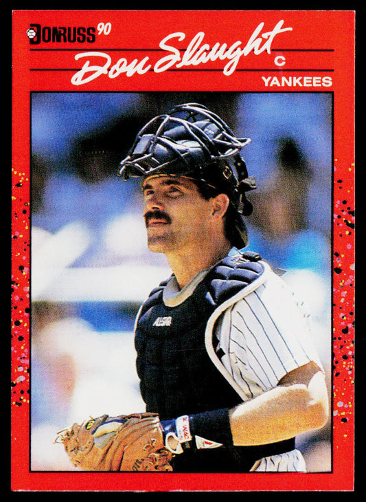 Don Slaught 1990 Donruss #277c New York Yankees