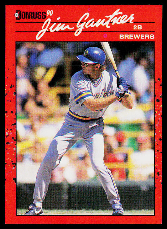 Jim Gantner 1990 Donruss #291c Milwaukee Brewers
