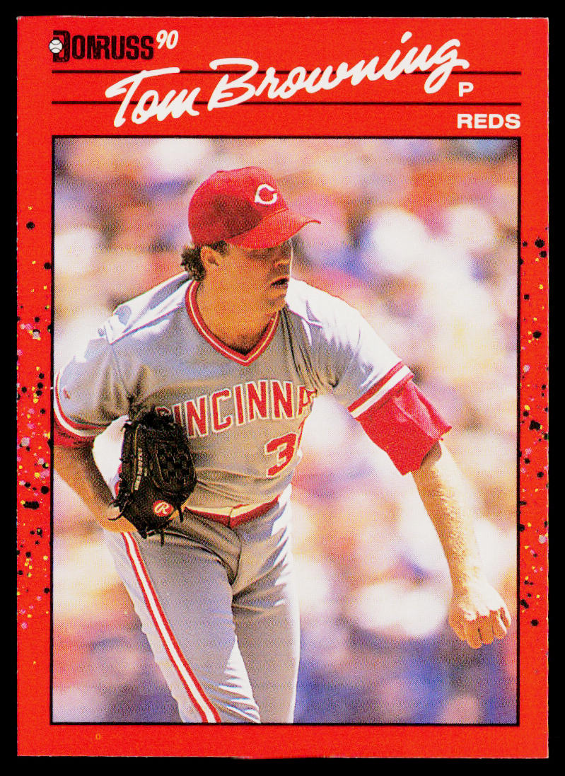 Tom Browning 1990 Donruss #308 Cincinnati Reds