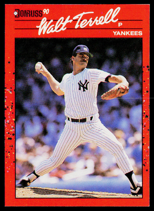 Walt Terrell 1990 Donruss #309b New York Yankees
