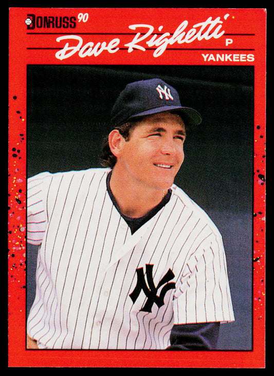 Dave Righetti 1990 Donruss #311 New York Yankees