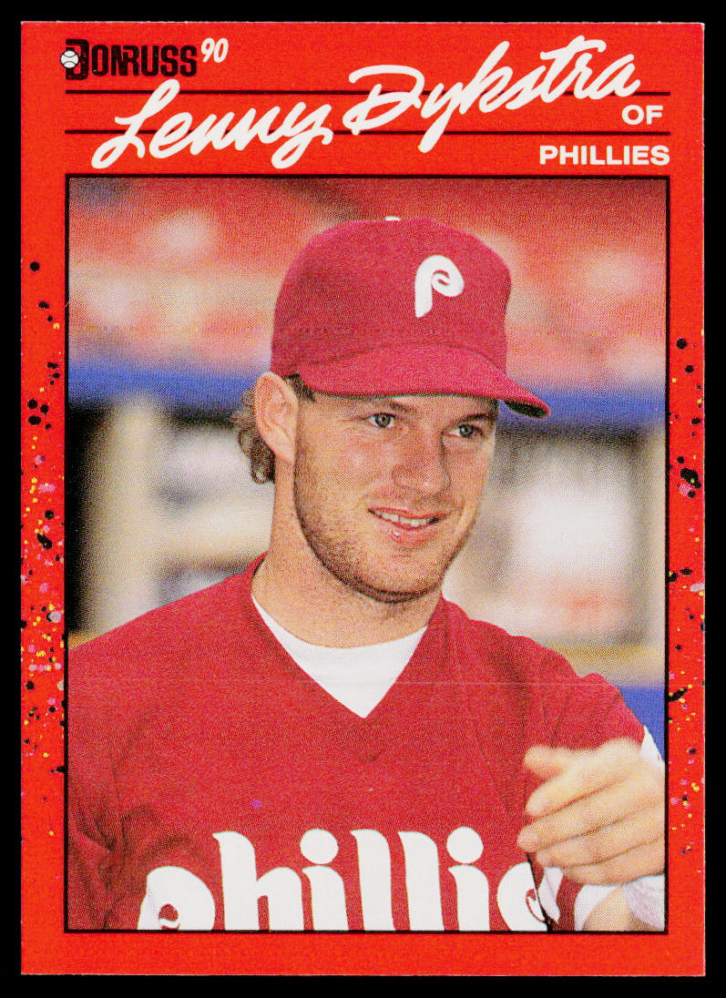 Lenny Dykstra 1990 Donruss #313 Philadelphia Phillies