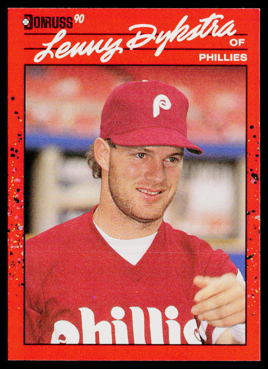 Lenny Dykstra 1990 Donruss #313 Philadelphia Phillies