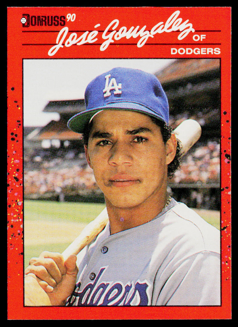 Jose Gonzalez 1990 Donruss #314 Los Angeles Dodgers