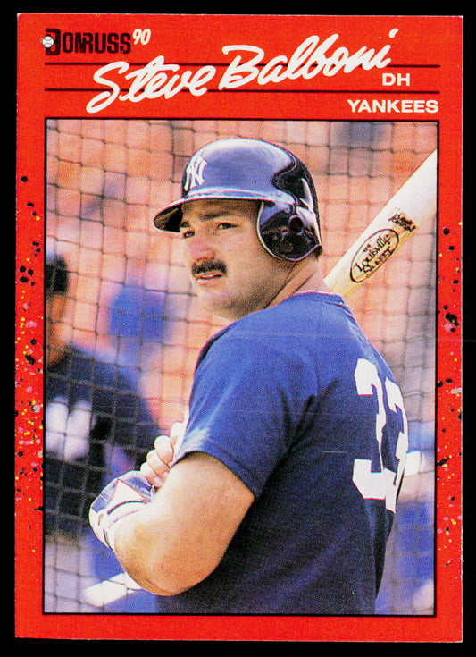 Steve Balboni 1990 Donruss #315 New York Yankees