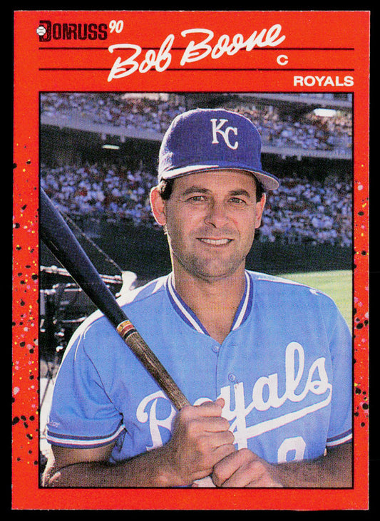 Bob Boone 1990 Donruss #326c Kansas City Royals