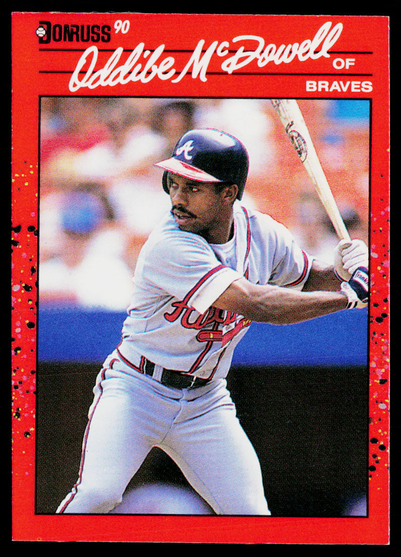 Oddibe McDowell 1990 Donruss #340 Atlanta Braves