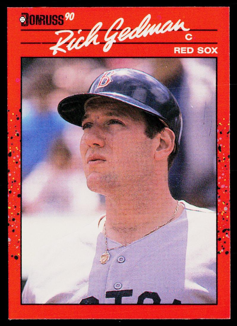 Rich Gedman 1990 Donruss #346 Boston Red Sox