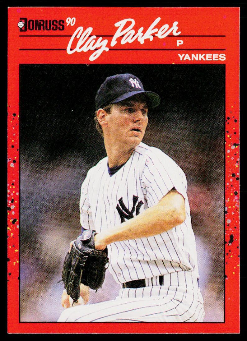 Clay Parker 1990 Donruss #363 New York Yankees
