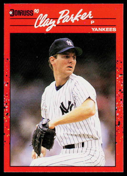 Clay Parker 1990 Donruss #363 New York Yankees