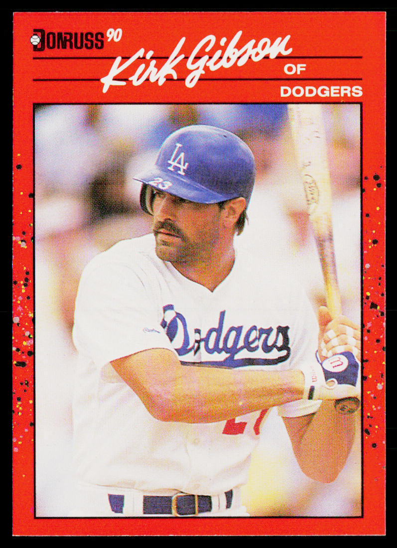 Kirk Gibson 1990 Donruss #368c Los Angeles Dodgers