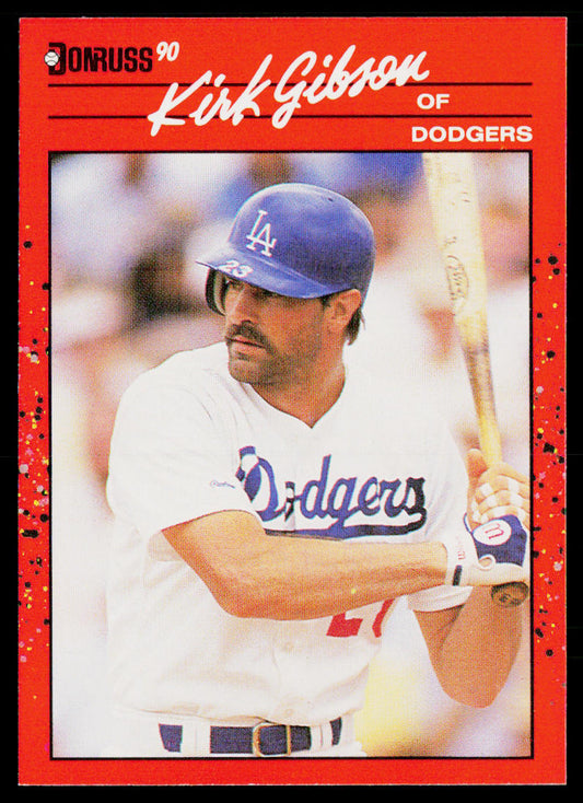 Kirk Gibson 1990 Donruss #368c Los Angeles Dodgers