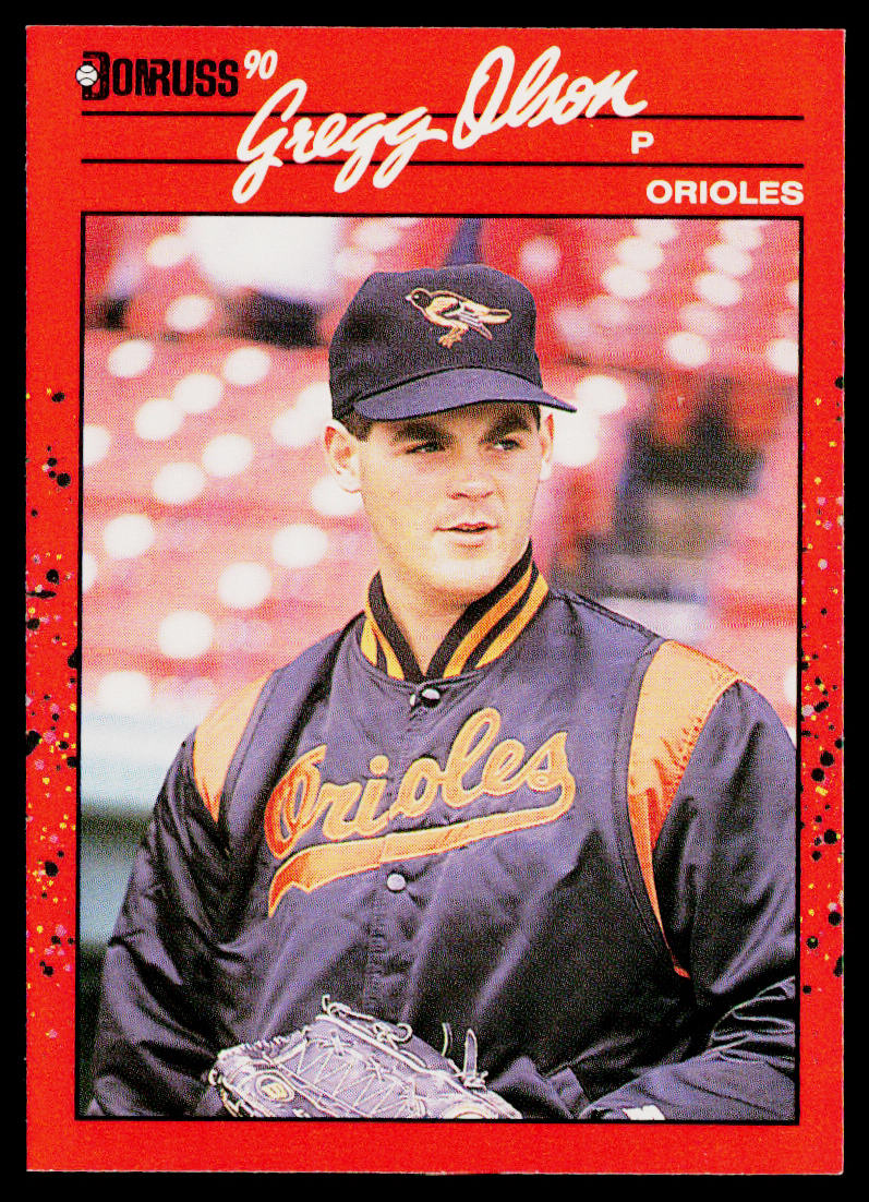 Gregg Olson 1990 Donruss #377c Baltimore Orioles