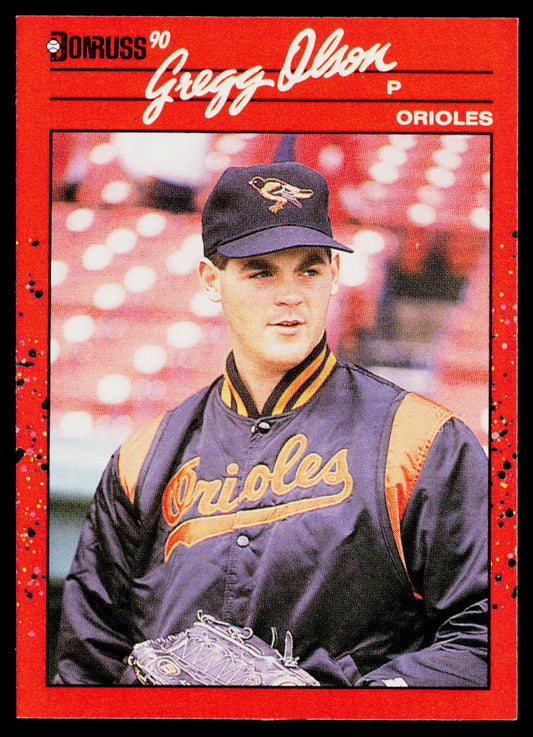 Gregg Olson 1990 Donruss #377c Baltimore Orioles