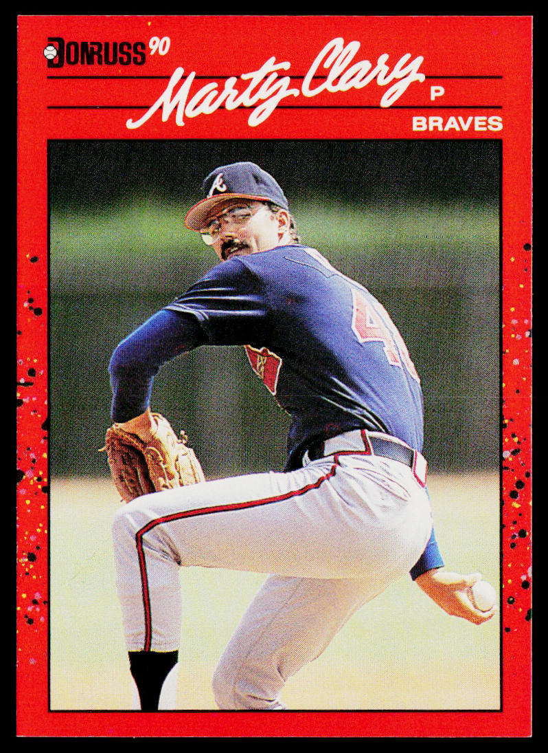 Marty Clary 1990 Donruss #381c Atlanta Braves