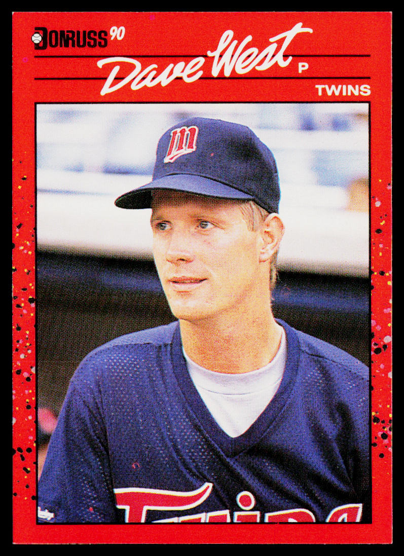 Dave West 1990 Donruss #387b Minnesota Twins