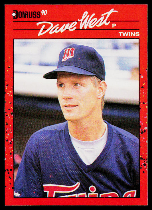 Dave West 1990 Donruss #387b Minnesota Twins