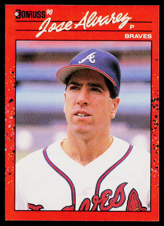 Jose Alvarez 1990 Donruss #389 Atlanta Braves