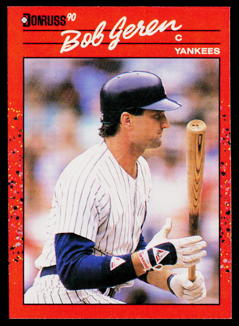 Bob Geren 1990 Donruss #395 New York Yankees