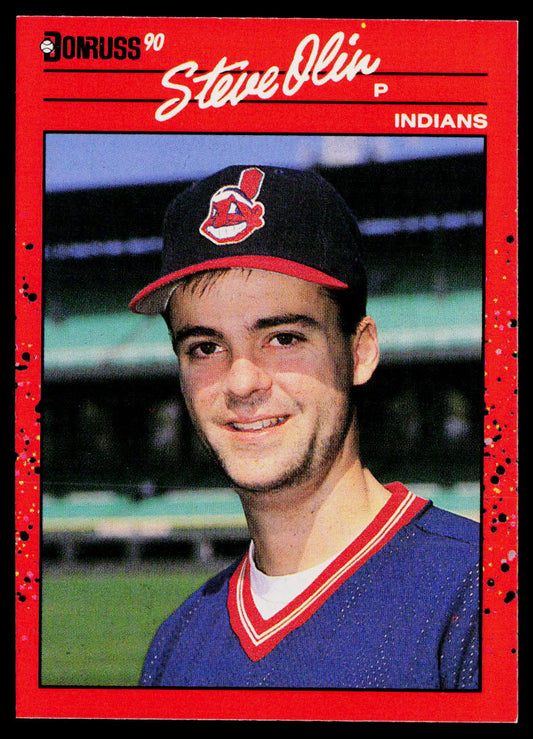 Steve Olin 1990 Donruss #438 RC Cleveland Indians