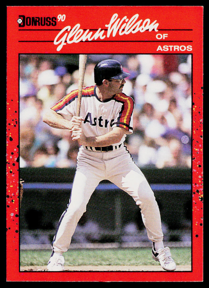 Glenn Wilson 1990 Donruss #472 Houston Astros