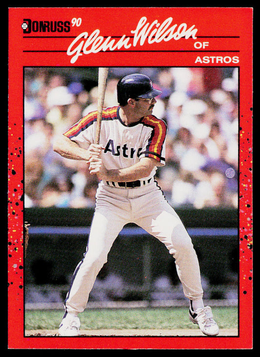Glenn Wilson 1990 Donruss #472 Houston Astros