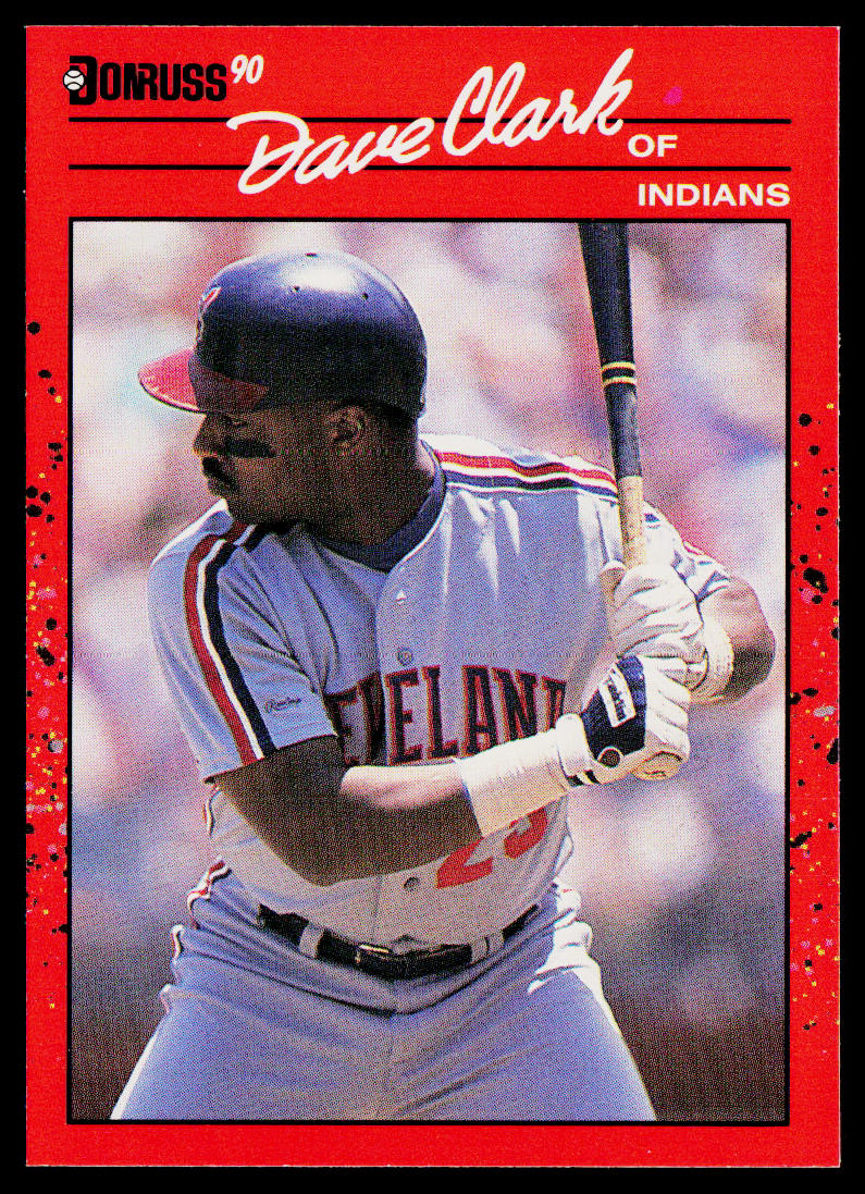 Dave Clark 1990 Donruss #492b Cleveland Indians
