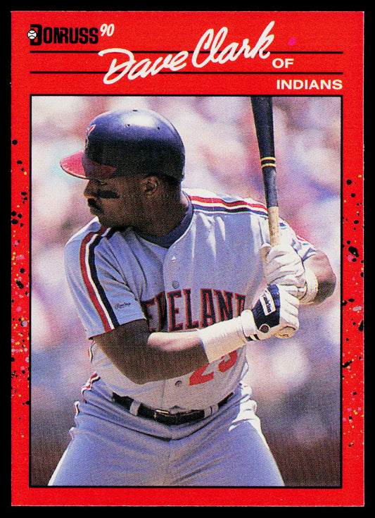 Dave Clark 1990 Donruss #492b Cleveland Indians