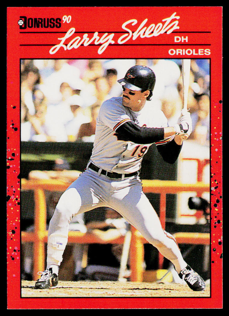 Larry Sheets 1990 Donruss #495c Baltimore Orioles