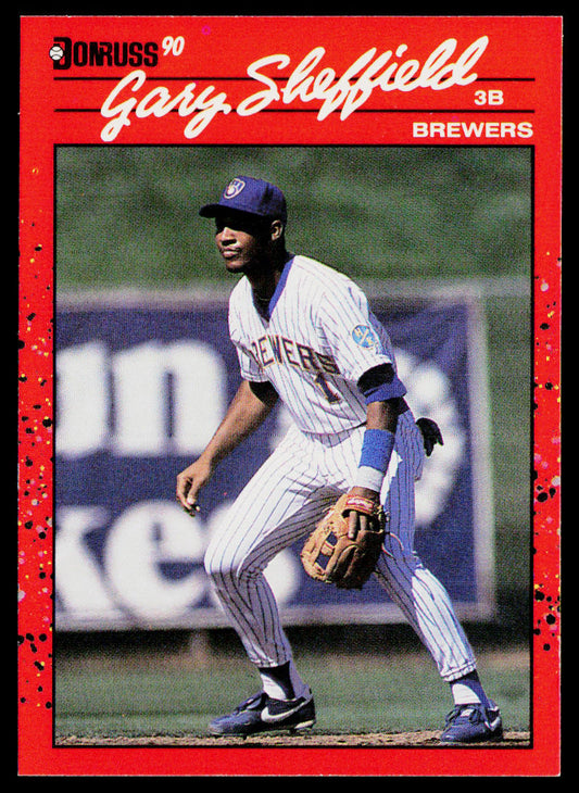 Gary Sheffield 1990 Donruss #501b Milwaukee Brewers