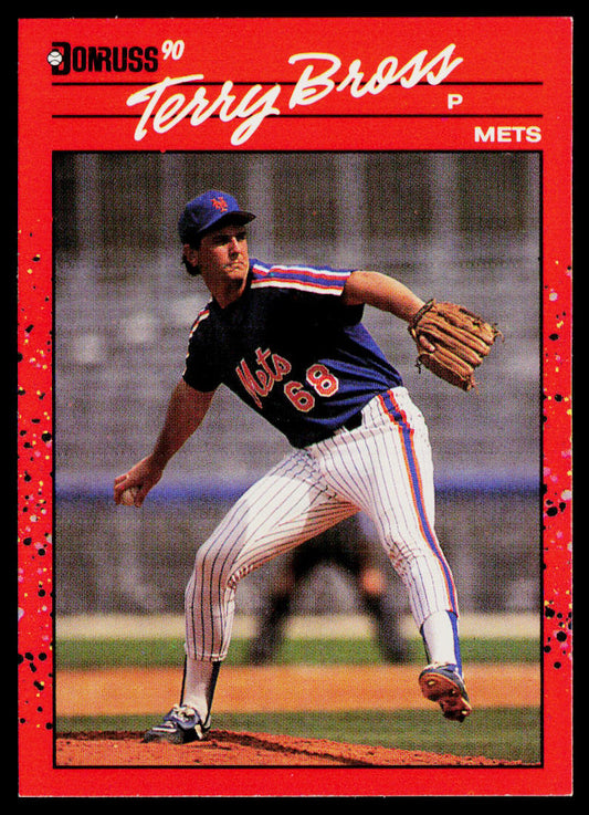 Terry Bross 1990 Donruss #502 RC New York Mets
