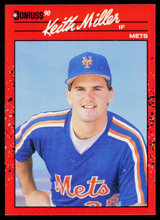 Keith Miller 1990 Donruss #507c New York Mets