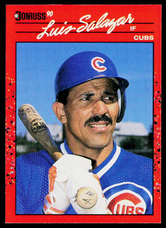 Luis Salazar 1990 Donruss #513c Chicago Cubs