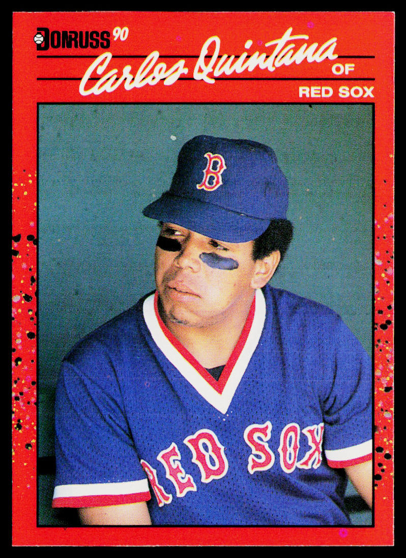 Carlos Quintana 1990 Donruss #517c Boston Red Sox