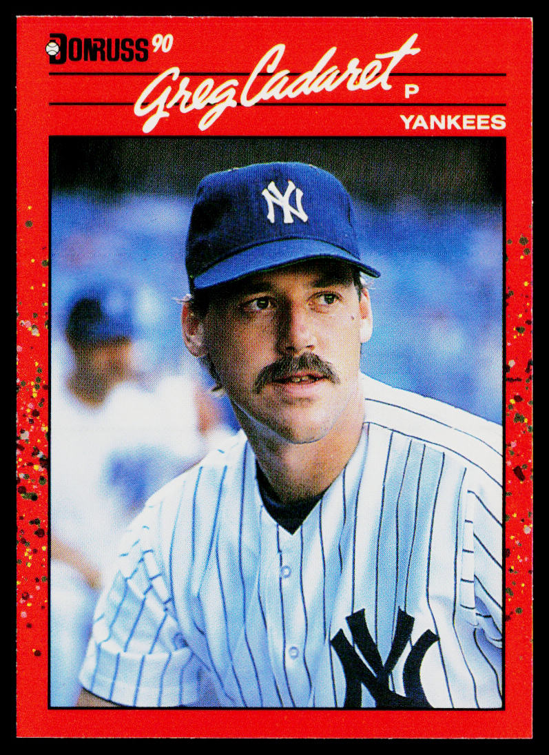 Greg Cadaret 1990 Donruss #545b New York Yankees