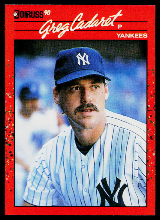 Greg Cadaret 1990 Donruss #545b New York Yankees