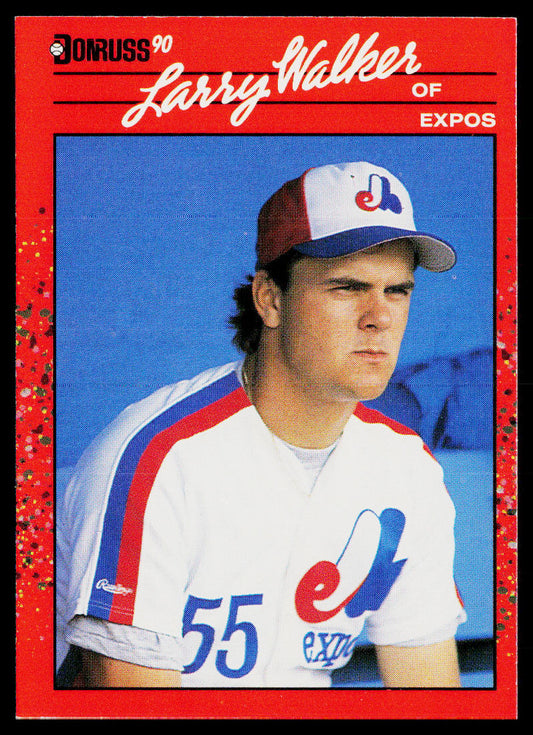 Larry Walker 1990 Donruss #578 RC Montreal Expos