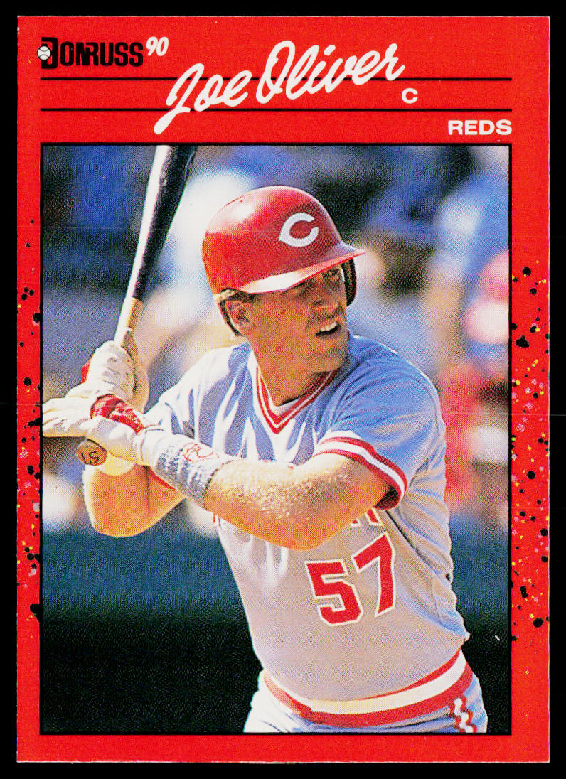 Joe Oliver 1990 Donruss #586 Cincinnati Reds