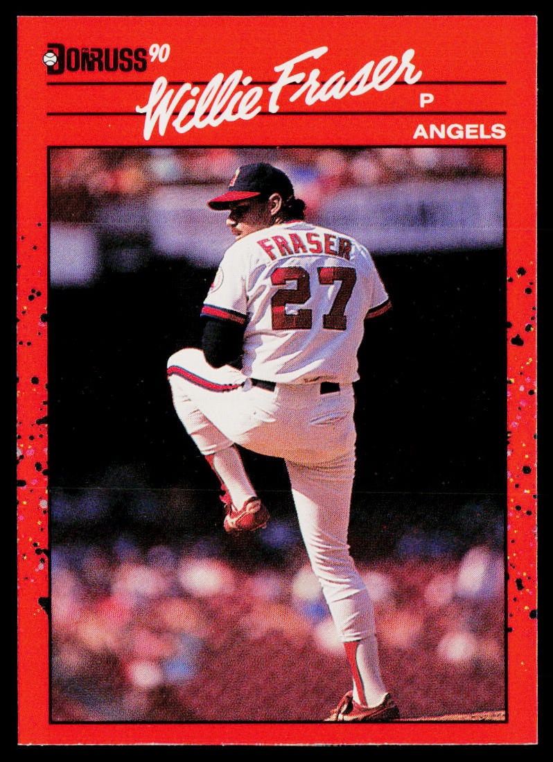 Willie Fraser 1990 Donruss #587 California Angels