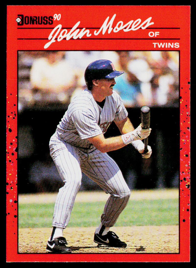 John Moses 1990 Donruss #590b Minnesota Twins