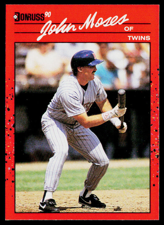 John Moses 1990 Donruss #590b Minnesota Twins