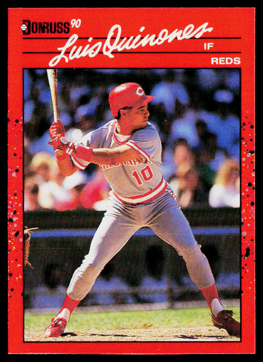 Luis Quinones 1990 Donruss #595b Cincinnati Reds