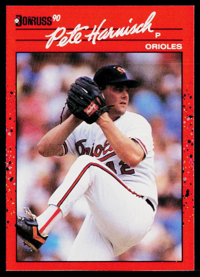 Pete Harnisch 1990 Donruss #596 Baltimore Orioles