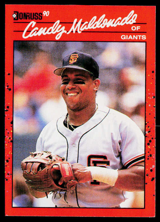 Candy Maldonado 1990 Donruss #611c San Francisco Giants