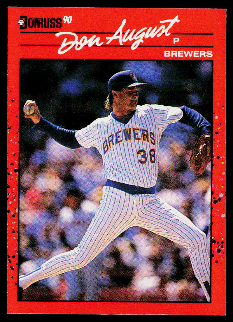 Don August 1990 Donruss #617b Milwaukee Brewers