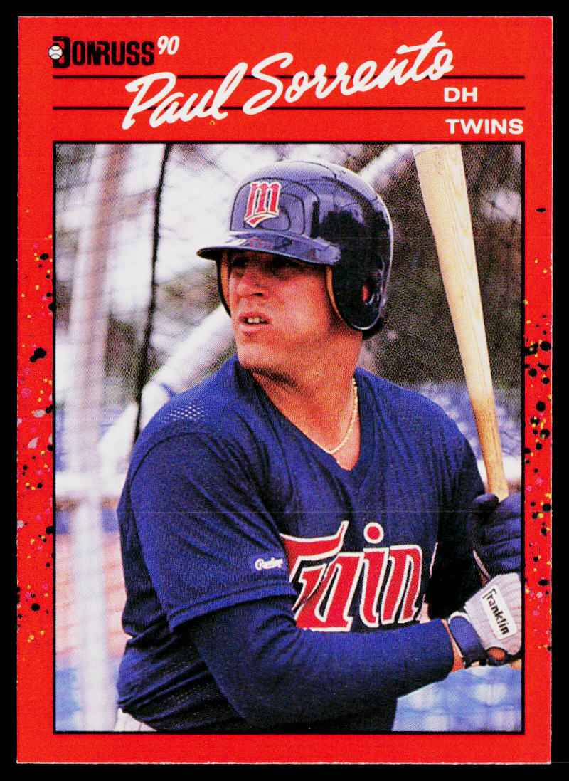 Paul Sorrento 1990 Donruss #626b RC Minnesota Twins