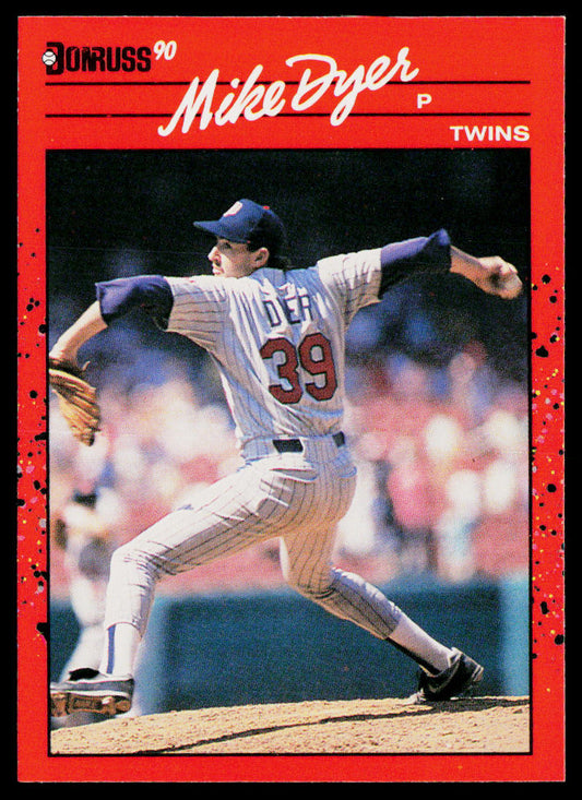Mike Dyer 1990 Donruss #642c RC Minnesota Twins