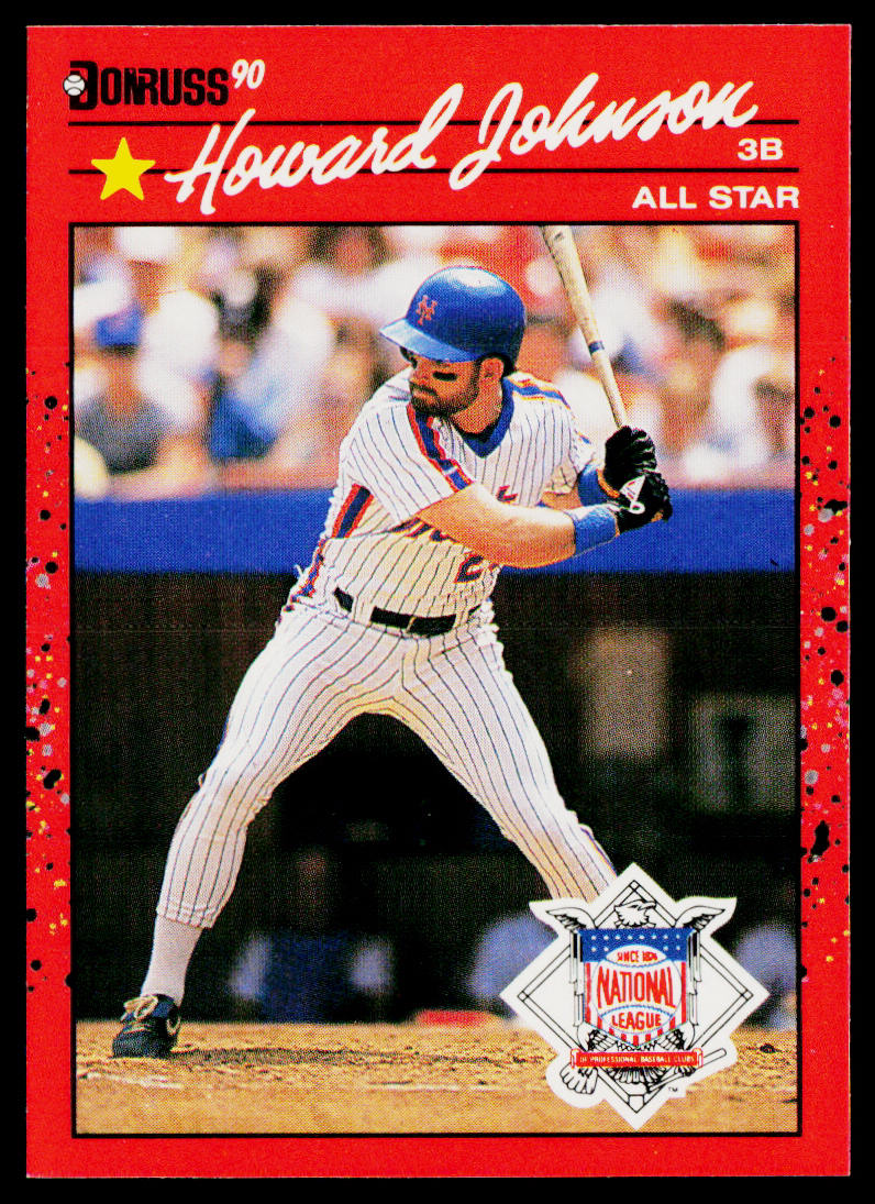 Howard Johnson 1990 Donruss #654c New York Mets