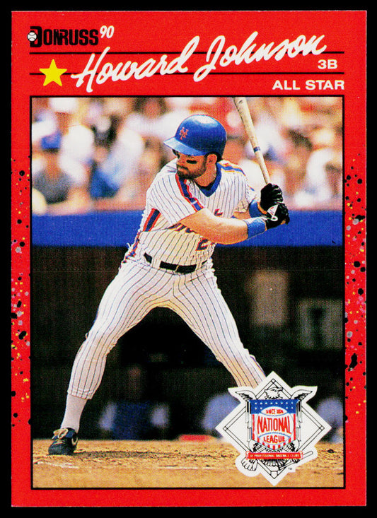 Howard Johnson 1990 Donruss #654c New York Mets