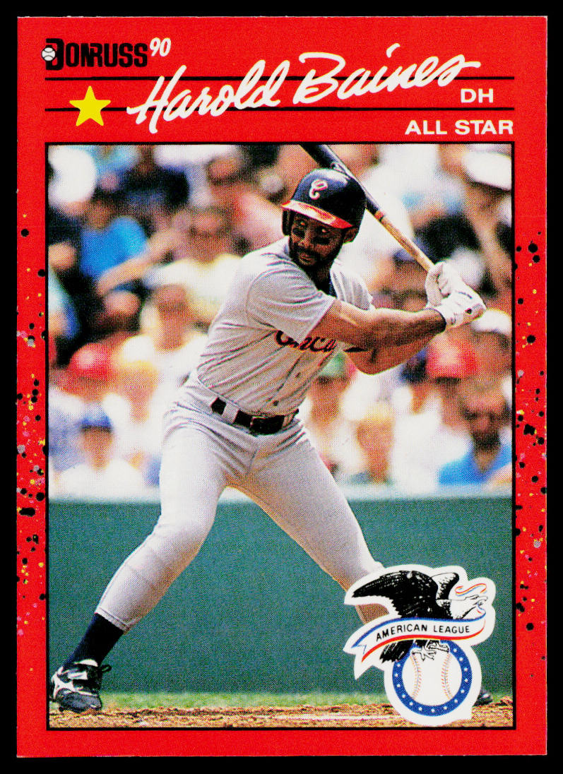 Harold Baines 1990 Donruss #660c ERR Chicago White Sox
